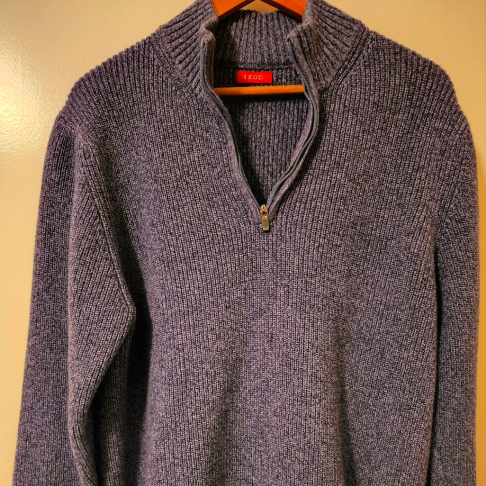 1/4 zip Izod sweater